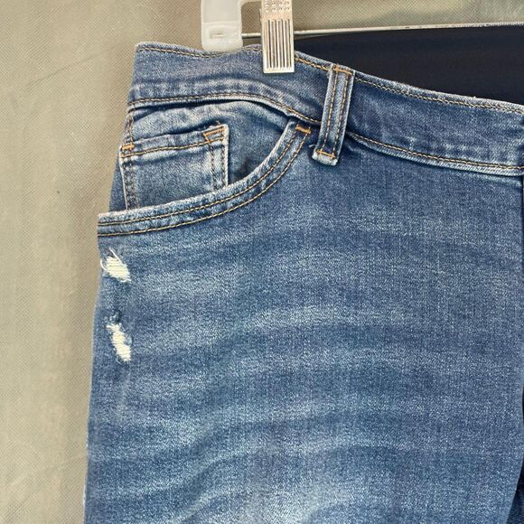 Abercrombie Jeans Women 31 12R Blue Super Skinny Ankle Distressed Stretch Casual - Picture 5 of 10